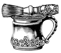 Antique Shaving Mug And Brush Sets Clip Art Vintage Vintage Shaving Vintage Drawing