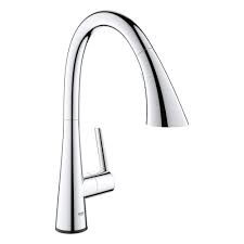 Get free shipping on qualified grohe kitchen faucets or buy online pick up in store today in the kitchen department. Amazon Com Grohe 30205002 Ladylux L2 Touch Single Handle Pull Down Triple Spray Kitchen Faucet In Starlight Chrome Home Improvement