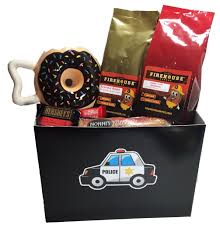 These gift ideas for police officers will help you out. Police Officer Gift Ideas Gift Basket Appreciation For Police Officers Java Medic Coffee