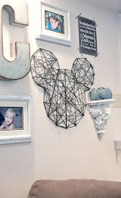How To Make A Twine Mickey Wall Art Disney Room Decor Disney Decor Disney Home Decor