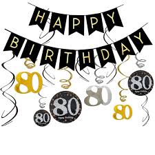 The absolute best 80th birthday ideas! 80th Birthday Banners For 80th Birthday Decorations Mom Dad 80th Birthday Party Supplies 80 Birthday Decorations For Happy 80th Birthday Amazon In Toys Games