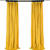 Living Room Yellow Velvet Curtains