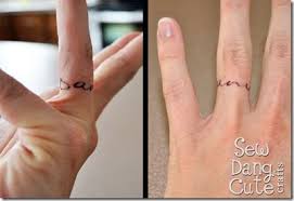 Rather than simply drawing a black band, the. Tattoo Names On Ring Finger Novocom Top