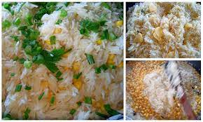 Nasi jagung ialah nasi putih yang dicampurkan dengan jagung yang sudah dikopek. Resepi Nasi Jagung Dan Lauknya Resepi Merory Sedap Betul