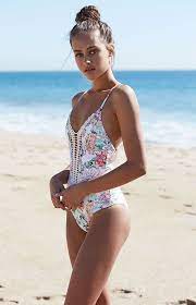Pixi Petal Crochet One Piece Swimsuit Swimsuits Swimwear Bikinis