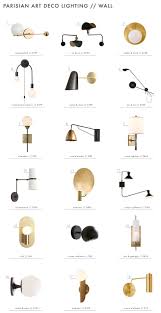 The Parisian Art Deco Style Lighting A Roundup Emily Henderson Art Deco Interior Design Art Deco Lighting Art Deco Kitchen