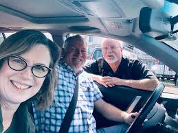 Ed and Fred Escaf, early 1980s. Outside their restaurant, Friars Two.