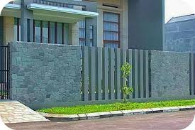 Unik desain pagar rumah minimalis besi anti maling mewah modern klasik elegan nyaman mempesona terbaru. 40 Model Pagar Tembok Minimalis Modern Fence Design Fence Design Compound Wall Design