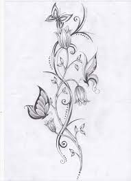 Butterfly Vine Vine Tattoos Butterfly With Flowers Tattoo Flower Vine Tattoos