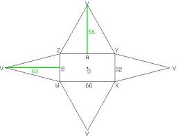 We did not find results for: Solution Vwxyz Is A Rectangle Based Pyramid Where Wx 66cm And Xy 32 Cm The Vertex V Is Vertically Above The Centre Of The Base Given That The Slant Heights Va