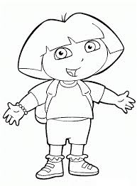 Free Printable Dora The Explorer Coloring Pages For Kids In 2020 Kids Printable Coloring Pages Kindergarten Coloring Pages Cartoon Coloring Pages
