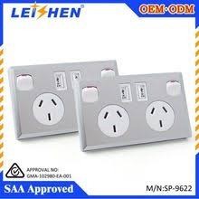 Australian Australia Au Standard Dual Usb Power Point And Electrical Wall Switch Socket Plate Outlet Usb Charge Electrical Gadgets Powerpoint Electrical Socket