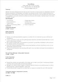 independent contractor cv templates