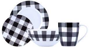 To find out about the floral pattern straw bag at shein, part of our latestsatchels ready to shop online today!500+ new arrivals dropped daily. Millwood Pines Dabrowski 16 Piece Dinnerware Set Service For 4 Black And Red Dinnerware Set Checkered Kitchen Decor