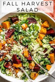 Fall Harvest Salad Recipe Thanksgiving Side Dishes Healthy Salad With Sweet Potato Harvest Salad