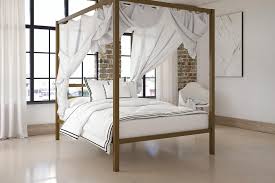 Get the best deal for queen gold canopy beds frames from the largest online selection at ebay.com. Dhp Modern Canopy Bed Full Gold Walmart Com Canopy Bed Frame Modern Canopy Bed Bed Frame And Headboard