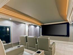 An evening of netflix and chill suddenly becomes way more exciting when you have a big screen equipped with a surround sound. Home Theater Seating Ideas Pictures Options Tips Ideas Hgtv