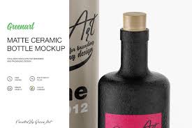 Download Ceramic Wine Bottle Mockup Bottle Mockup Bottle Wine Bottle PSD Mockup Templates