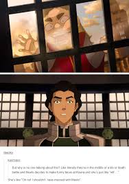 But Why Is No One Talking About This Like Literally They Re In The Middle Of A Life Or Death Battle And Meelo Decides To M Avatar Airbender Korra Korra Avatar