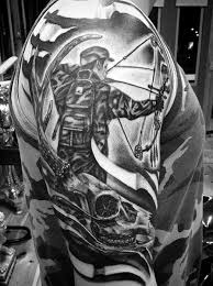 12 up a tree raccoon tattoo. 40 Mind Blowing Hunting Tattoos Designs Ideas Picsmine