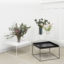 Modern wood multifunction adjustable extendable lift top coffee table. Contemporary Coffee Table Tray Hay A S Metal Rectangular White