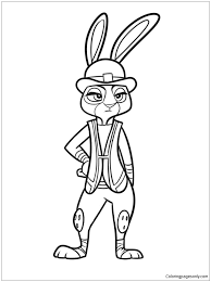 Print coloring of zootopia and free drawings. Judy Hopps Zootopia Coloring Pages Cartoons Coloring Pages Coloring Pages For Kids And Adults