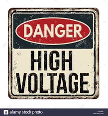 Plastic danger high voltage osha safety sign. Danger High Voltage Vintage Rusty Metal Sign On A White Background Vector Illustration Stock Vector Image Art Alamy