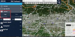 Opening the google maps menu and selecting your places. Import Gpx Files On Trxtrailhead Com Magellan Trx Support