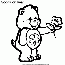 Use our special 'click to print' button to block the rest of the page and only send the image to your printer. Care Bears Good Luck Bear Coloring Page Printables For Kids Coloring Home