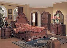 A queen bed may be the most popular choice of bed size for couples. Hannah Traditional Luxury Queen Mansion Bed Cherry 6 Pc Bedroom Set W Armoire Ha6100q Set 6
