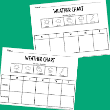 weather seasons printable cards prekinders