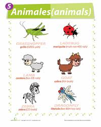 List Of Animals In Spanish Worksheet Education Com Spanish Animals Color Worksheets For Preschool Pets Preschool Theme
