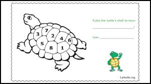 Free Coloring Behavior Chart Turtles Shell Free