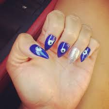 Evil Eye Stiletto Nails So Happy I Finally Did This Nails Stiletto Nails Beauty
