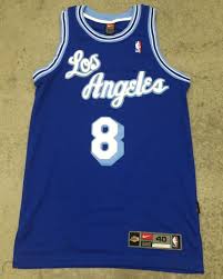 Kobe bryant los angeles lakers 8 blue nba basketball swingman jersey shirt. Kobe Bryant Los Angeles Lakers Nike Authentic Blue 40 Nba Jersey Sewn Rare Vntg 1736635203