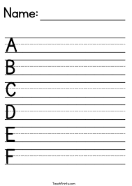 Free Printable Alphabet Practice Sheets
