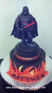 Darth Vader And Flames Darth Vader Cake Cake Cereal Treats