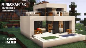 Modern house mod for minecraft pe for free can only be applied with blocklauncher application and you need install the full version of mcpe. Minecraft 4k Small Modern House Tutorial How To Build In Minecraft 159 Video Dailymotion