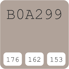 Derived from the french word for mole, taupe is often associated with rodents. Asian Paints Taupe Tone 8769 B0a299 Hex Color Code Rgb And Paints
