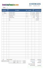 Excel Quotation Format With Special Discounting Model Excel Spreadsheets Templates Spreadsheet Template Invoice Template