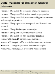top 8 call center manager resume samples