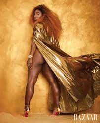 Serena Williams poses nearly nude in unretouched photos for Harper's Bazaar