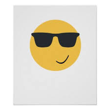 Emoji Sunglasses T Shirts Poster Emoji Emojis Smiley Smilies Emoji Poster Prints Poster