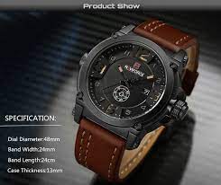 naviforce top brand luxury waterproof military sport watche for men mens watches leather armani watches for men watches for men