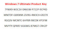 Windows 7 Product Key Sticker