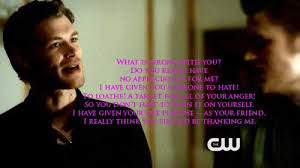 Don't forget to confirm subscription in your email. Klaus Mikaelson Quotes Vampire Diaries Season 3 Best Character Quotes Good Character Quotes Vampire Diaries Seasons Vampire Diaries