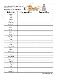 Adjectives Comparative Superlative Activity And A Set Of Task Cards