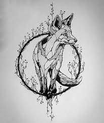 Awesome Abstract Fox Tattoo Design Style Abstract Color Black Tags Best Creative Beautiful Fox Tattoo Design Fox Tattoo Geometric Fox