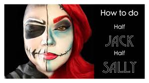 How to do Half Jack Half Sally Makeup