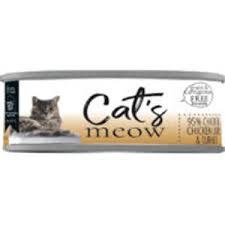 We feed ours natural balance kitten food (soon switching to their full cat brand). Dave S Pet Food Dave S Cats Meow 95 Chicken Chicken Liver Turkey Canned Cat Food 5 5oz 24 Case 685038117915